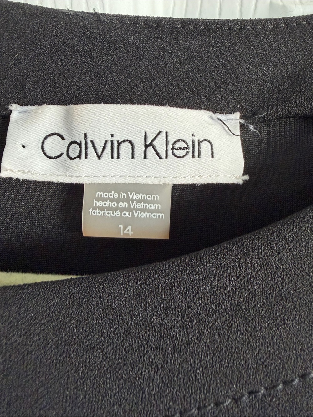 Calvin Klein Black Cap-Sleeve Midi Dress with Side Tie - Picture 8 of 11